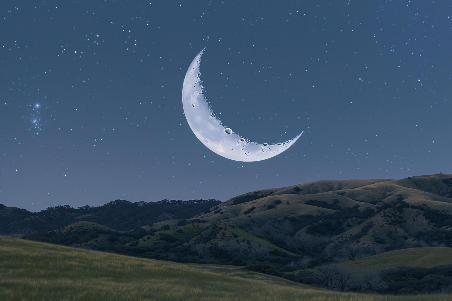 A Moon Is Shining in the Sky, Background photo