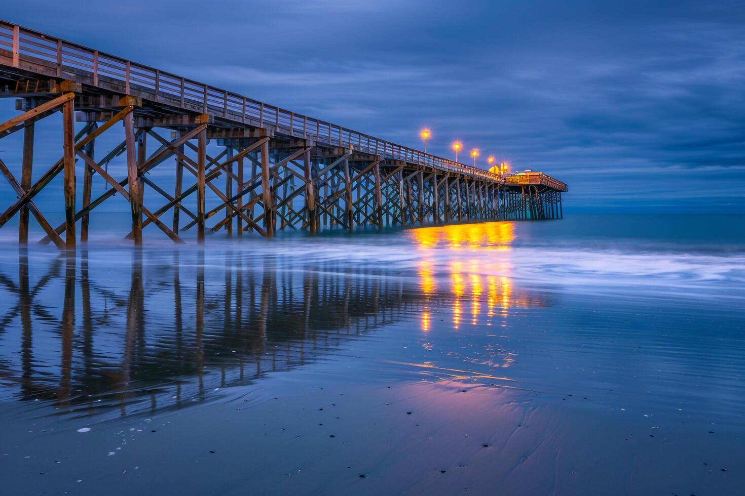 Long Wooden Pier Background photo