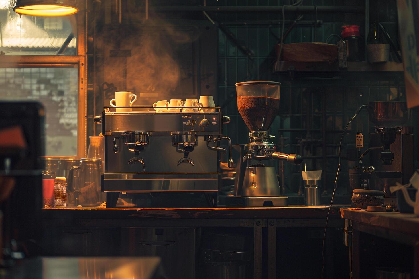 A Coffee Machine Sitting on a Counter photo