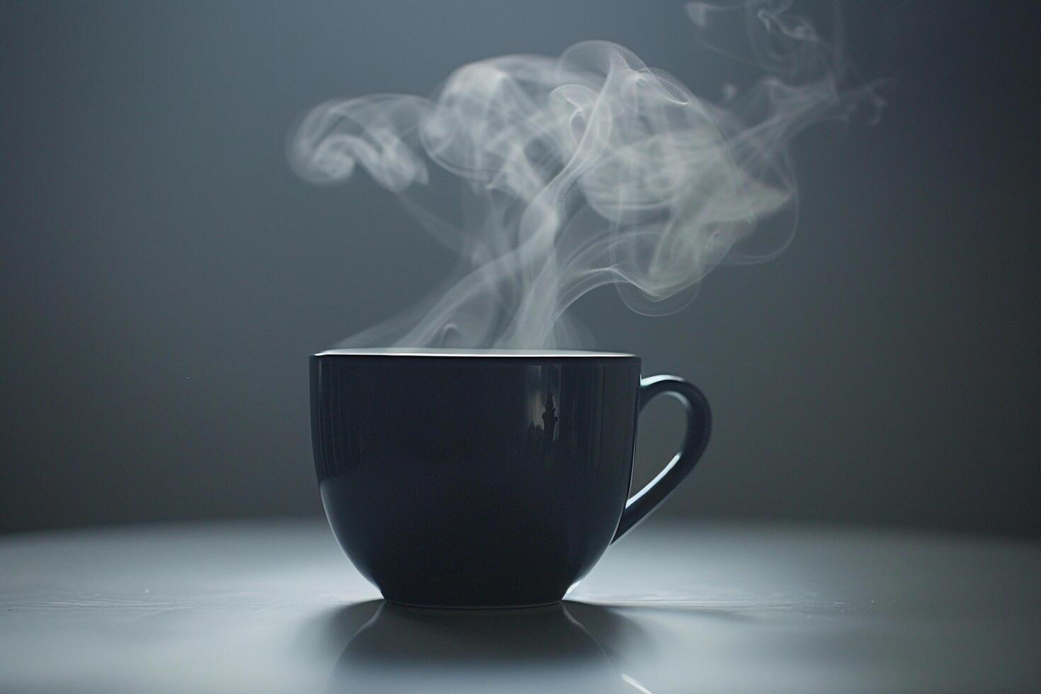 A Cup of Coffee with Steam Coming Out of It photo