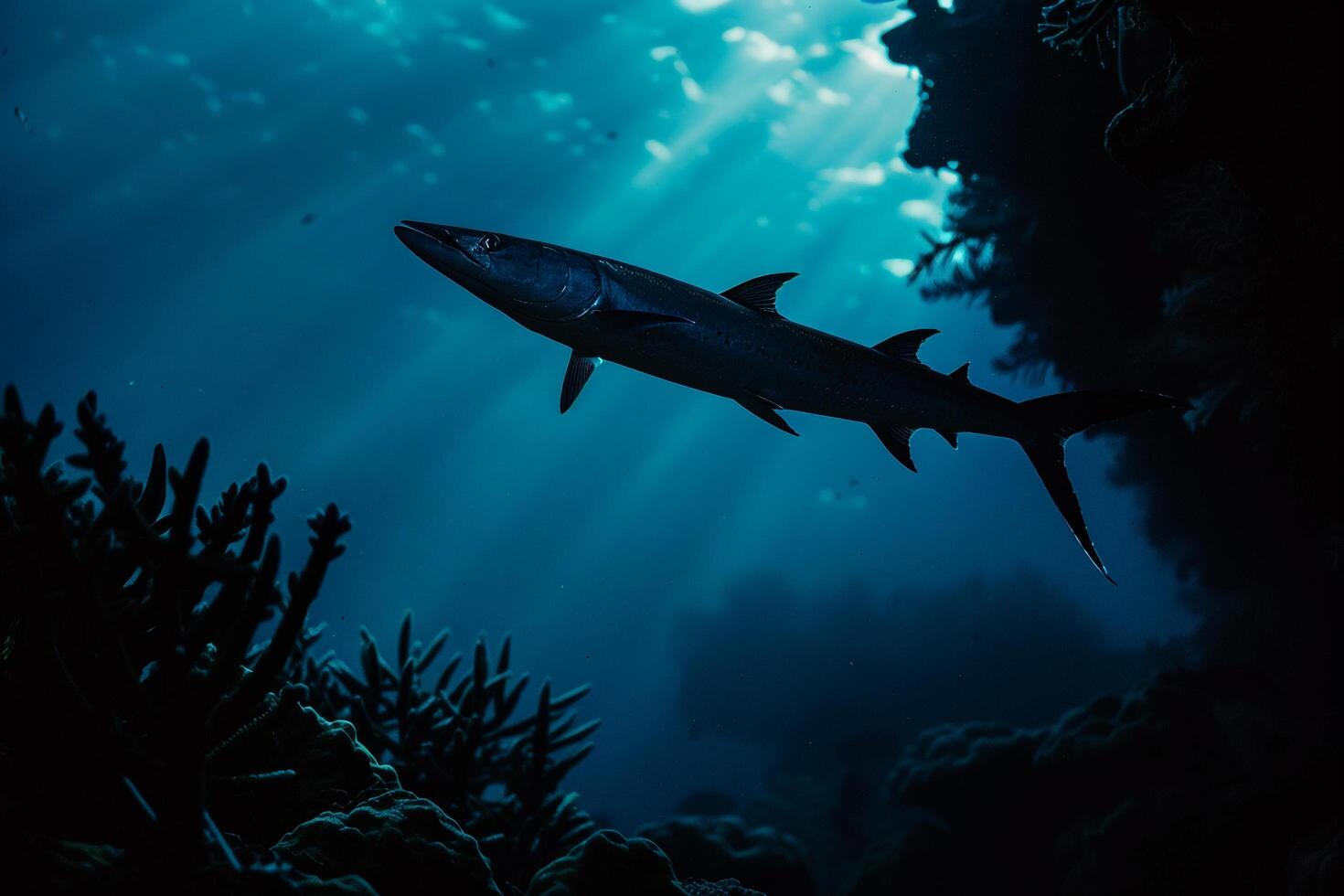 Fish Swimming in Ocean photo