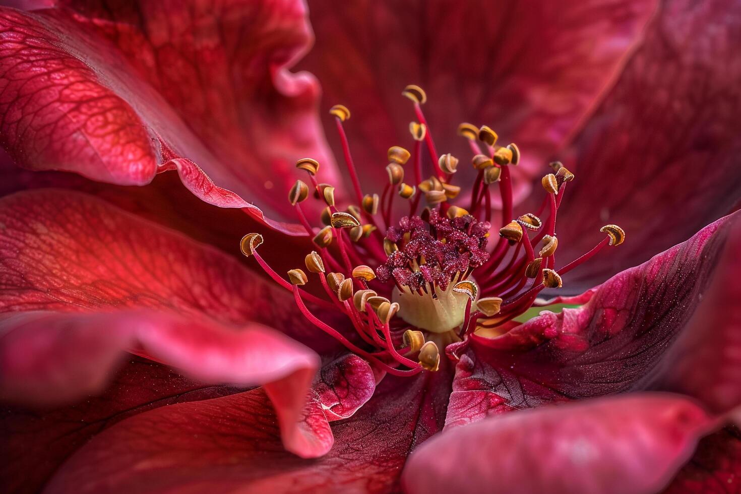 a  of a red flower with a lot of petals photo