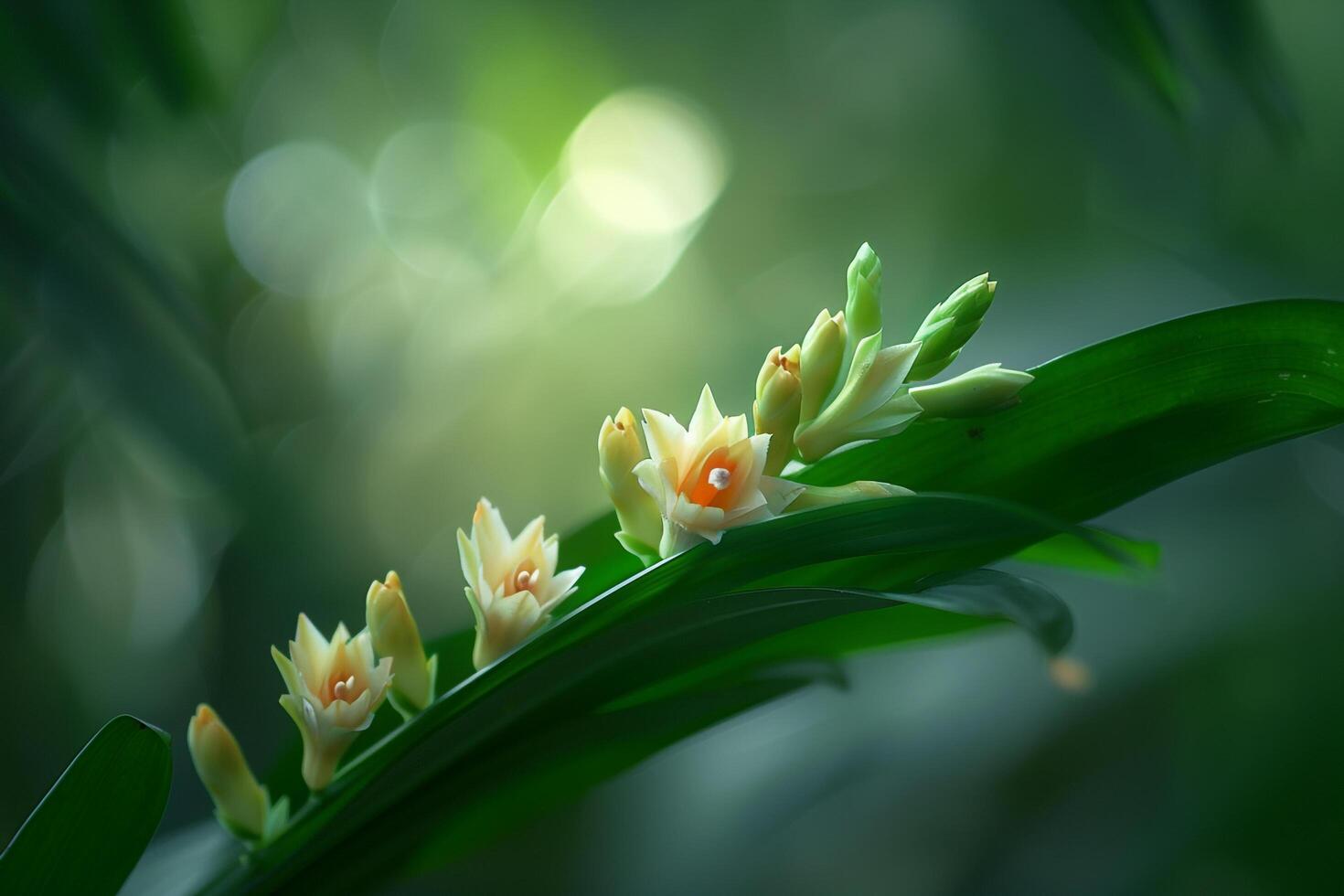 photograph orchid  on photo