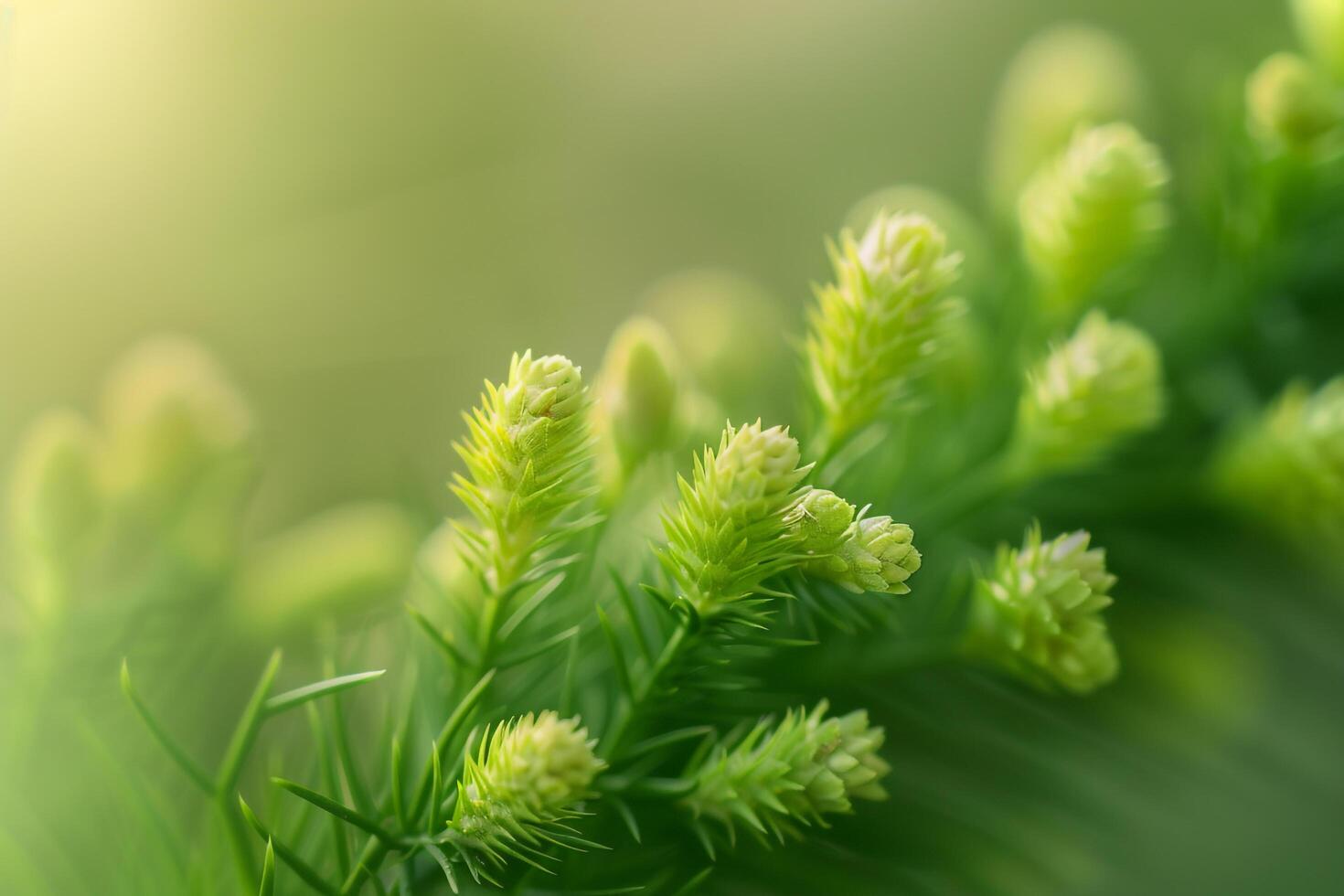 of green leaves on a plant photo