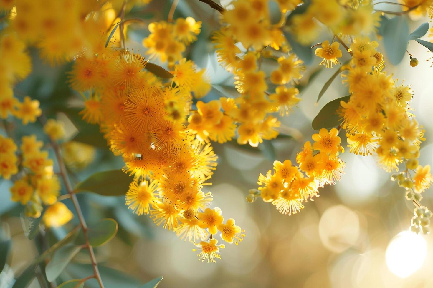 of Yellow Flowers Background photo