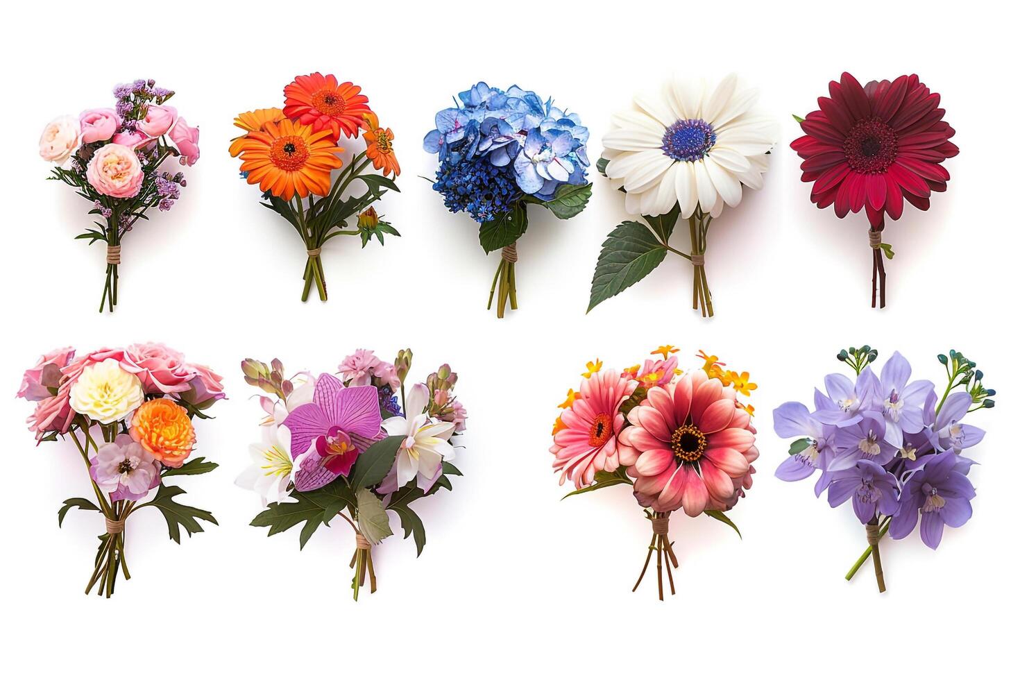 A Variety of Different Flowers are Shown in this Image Background photo