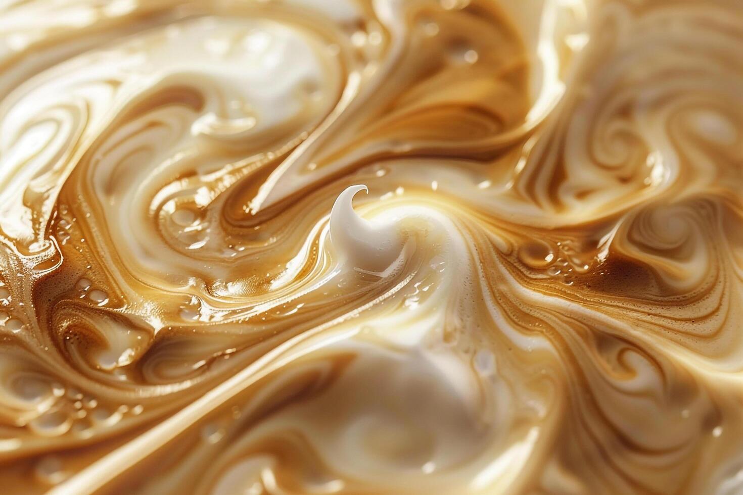 of Bowl of Coffee with Swirls Background photo