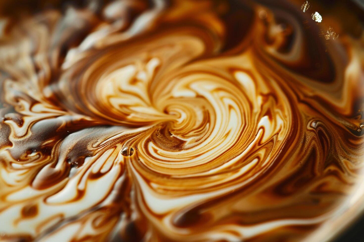 of Coffee Cup with Swirls Background photo