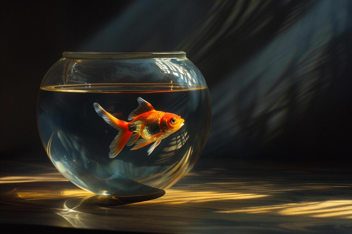 Fish in a Bowl Background photo