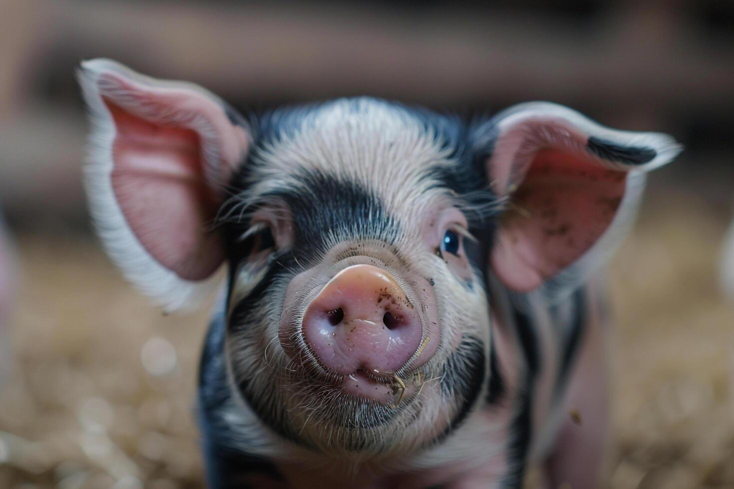 Small Pig with Big Nose and Ears photo