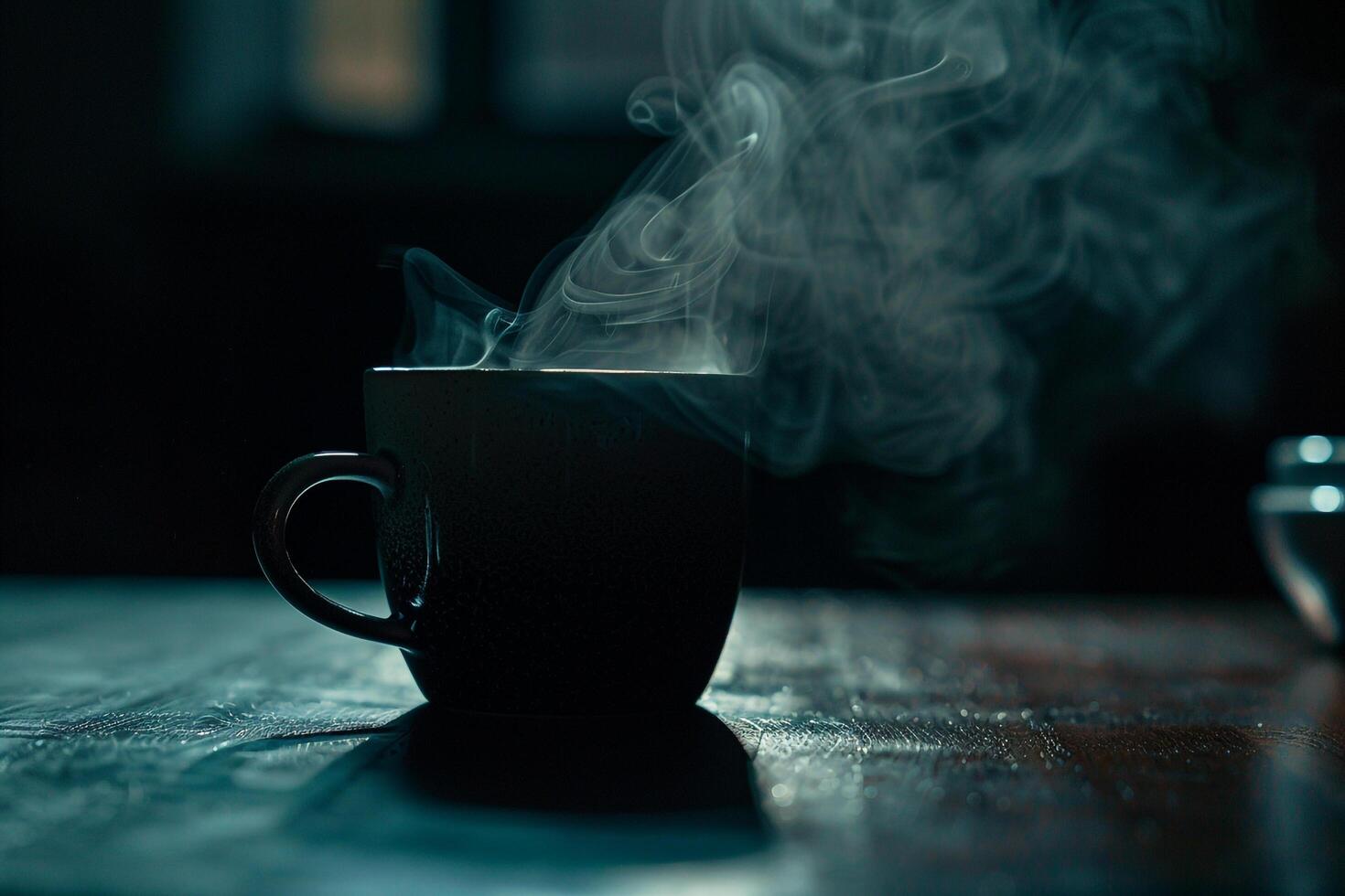 A Cup of Coffee on a Table photo