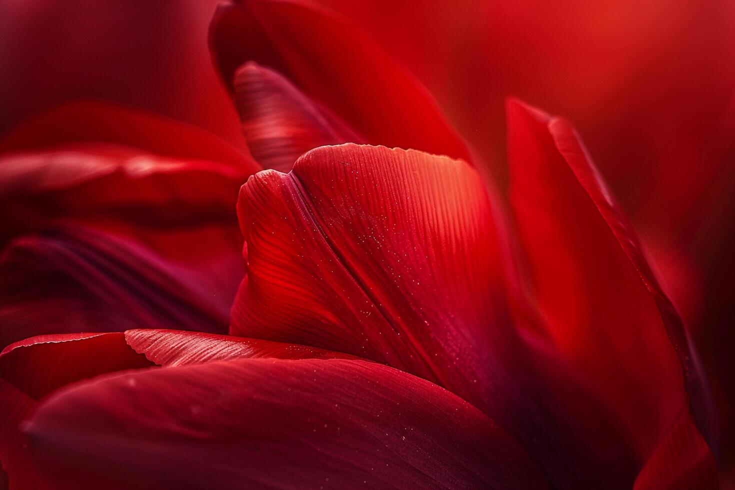 Red Tulip Flower in  with Nature Background photo