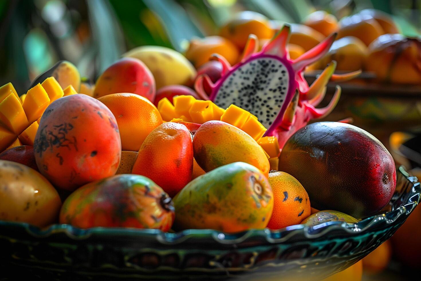 A Bowl of Fruit Background photo