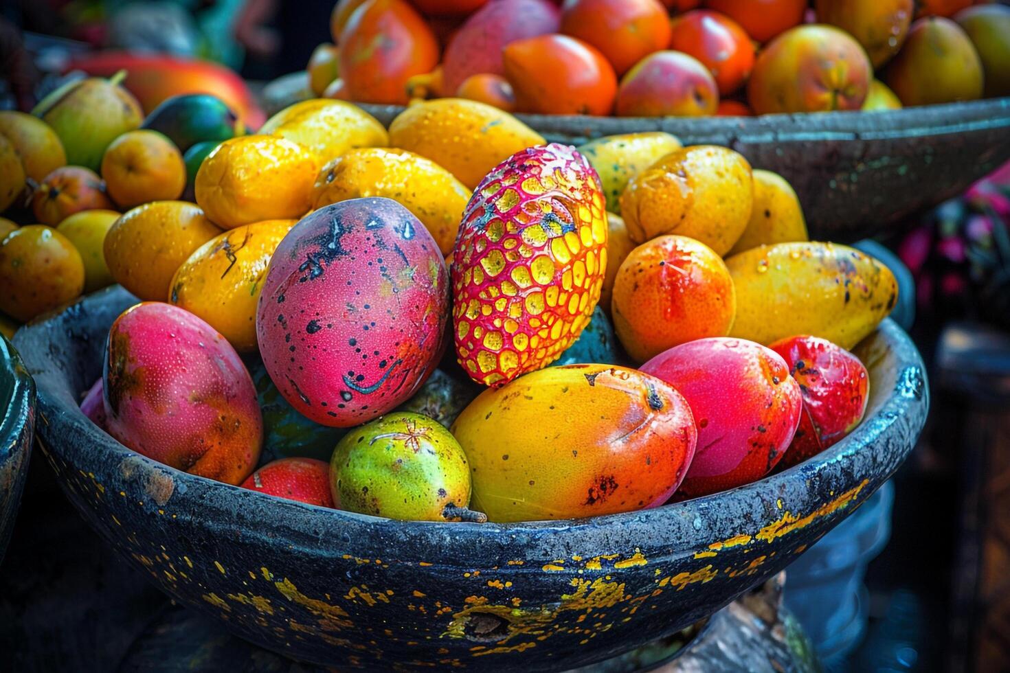A Bowl of Fruit Background photo