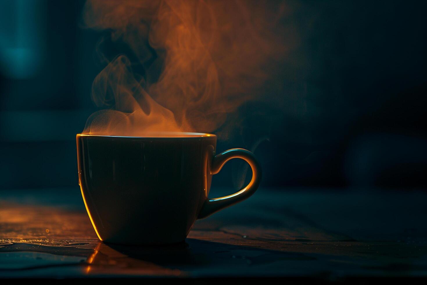 A Coffee Cup with Steam Coming out of It Background photo