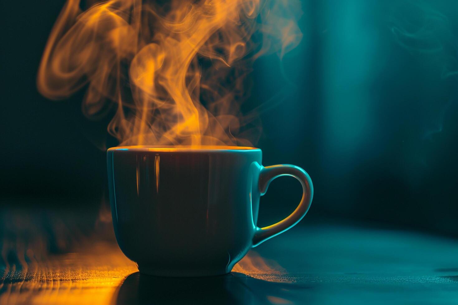 A Coffee Cup with Steam Coming out of It Background photo