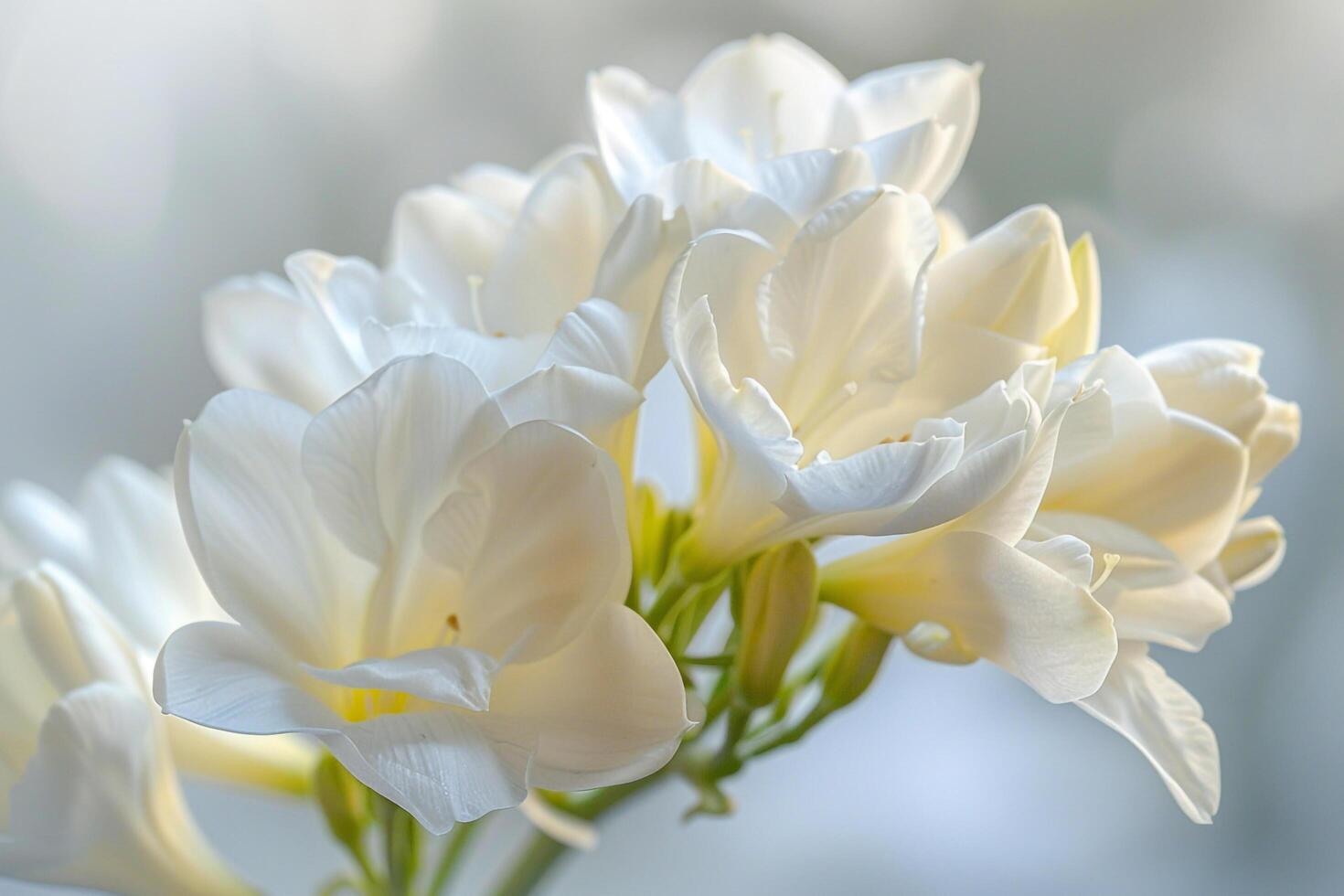 White flowers are blooming in a field Background photo
