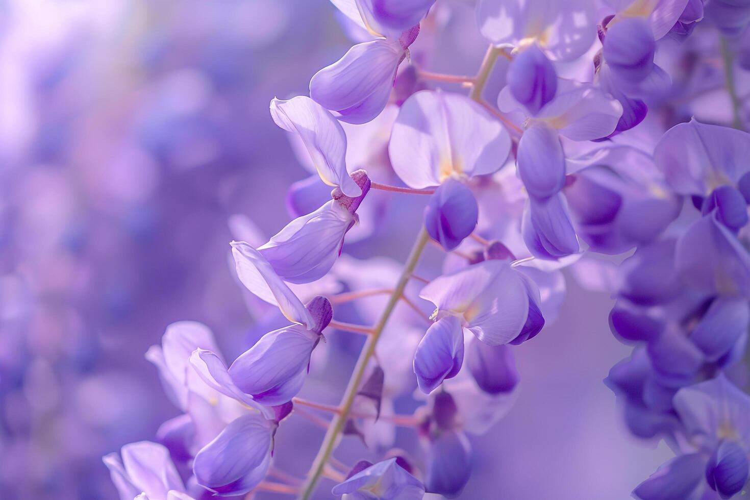 Purple Flowers in a Photo Background Background