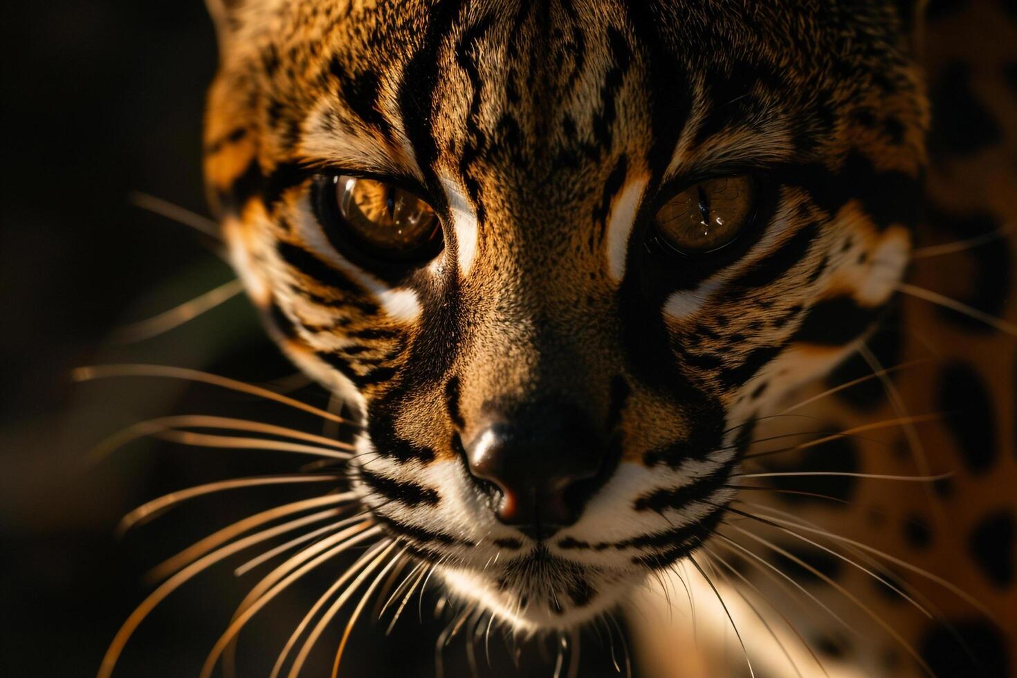 of Leopards Face Background photo