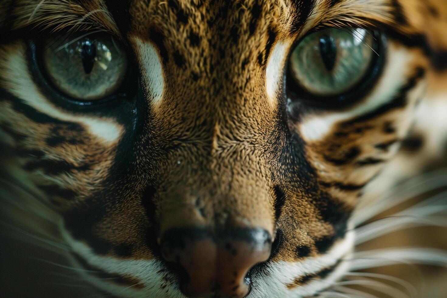 of Leopards Face with Big Eyes Background photo