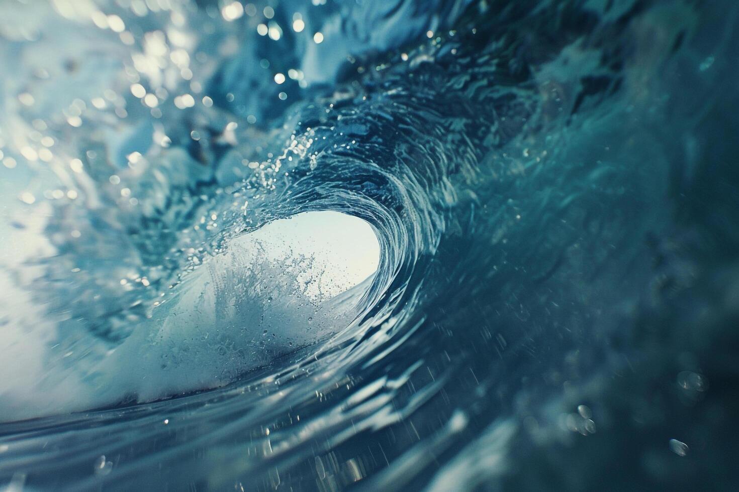 Wave Breaking Ocean Background photo