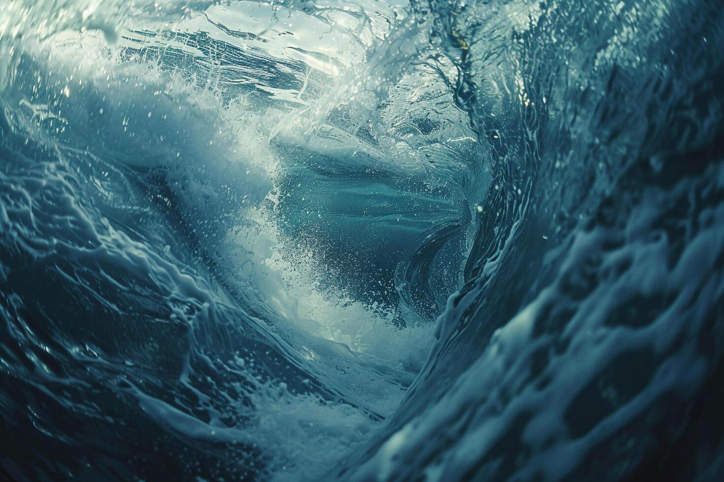 Wave Breaking Ocean Background photo