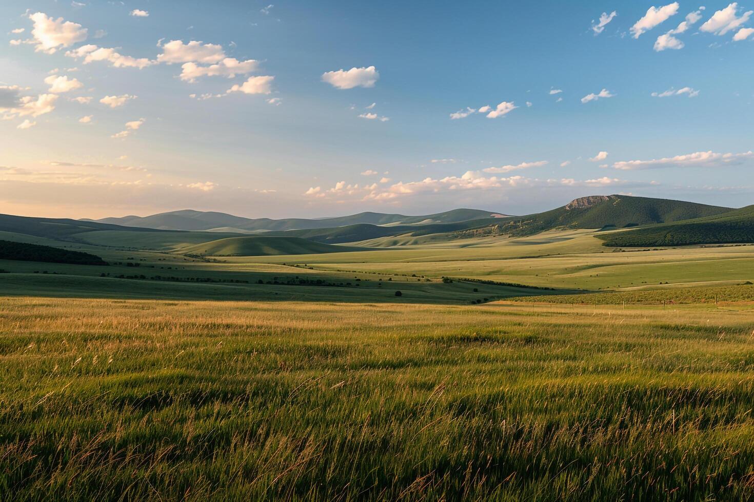 A large field with a large grassy area background photo