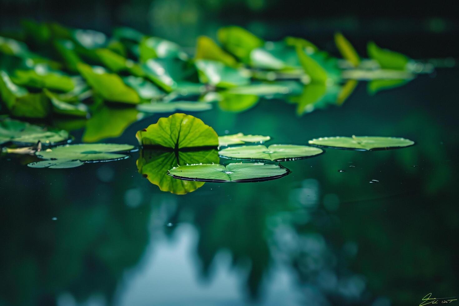photograph lily pond background photo