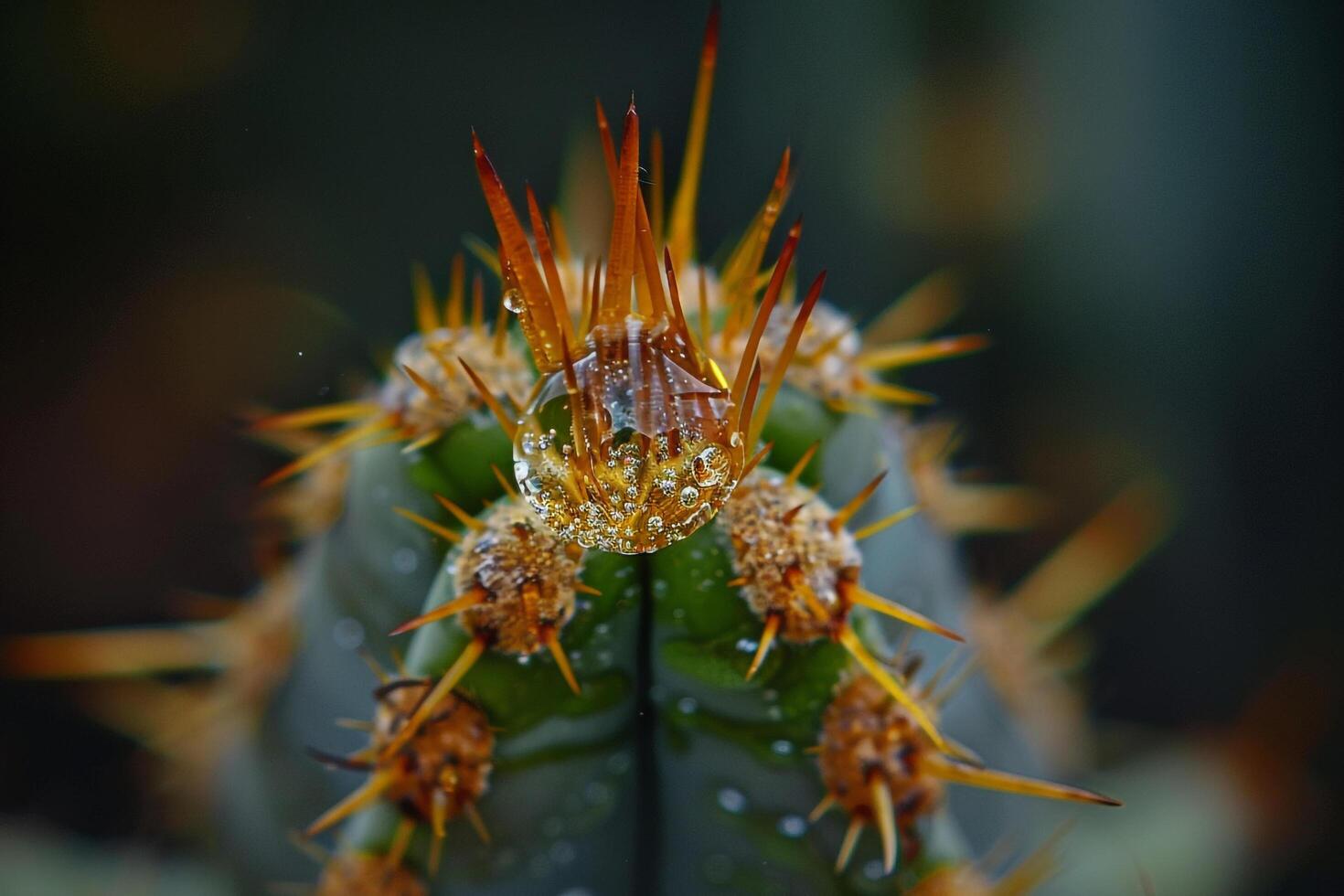of a cactus with spikes background photo