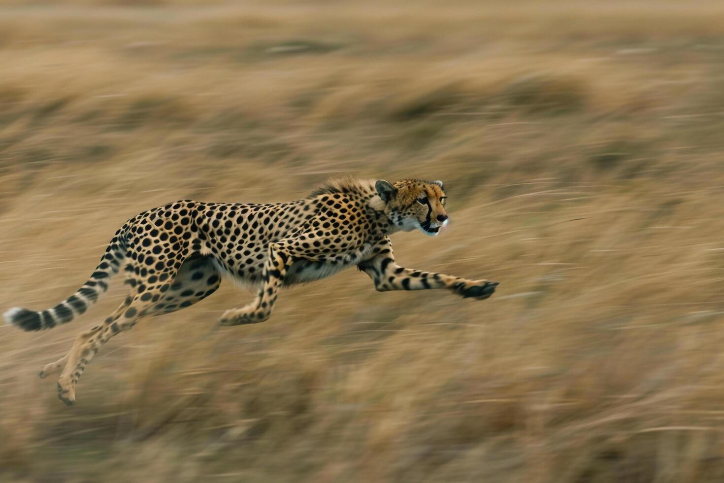 a cheetah running through tall grass background photo