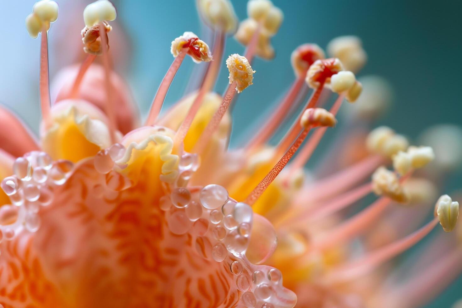 a  of a flower with water droplets on it background photo