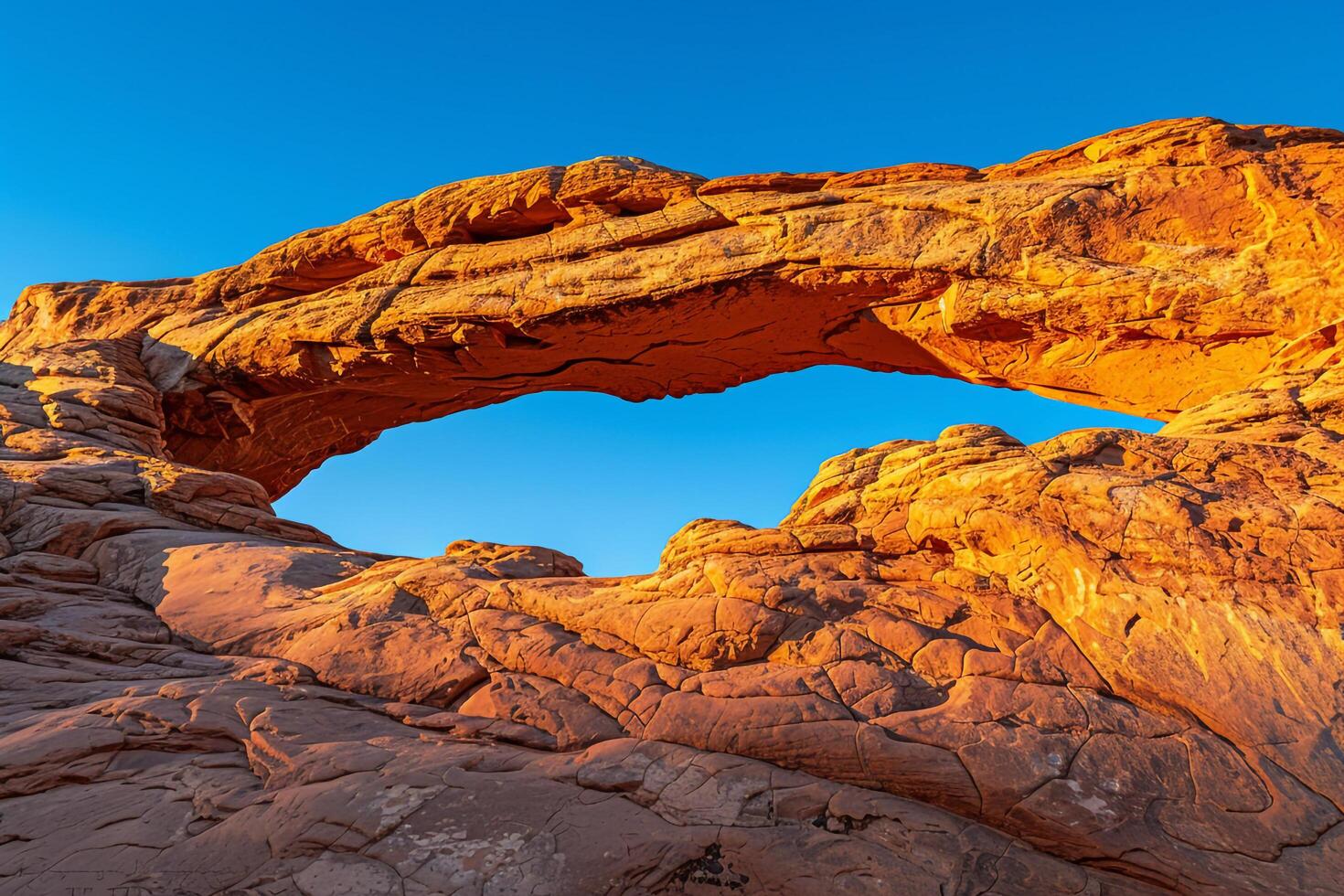 A Large Rock Formation in the Background photo