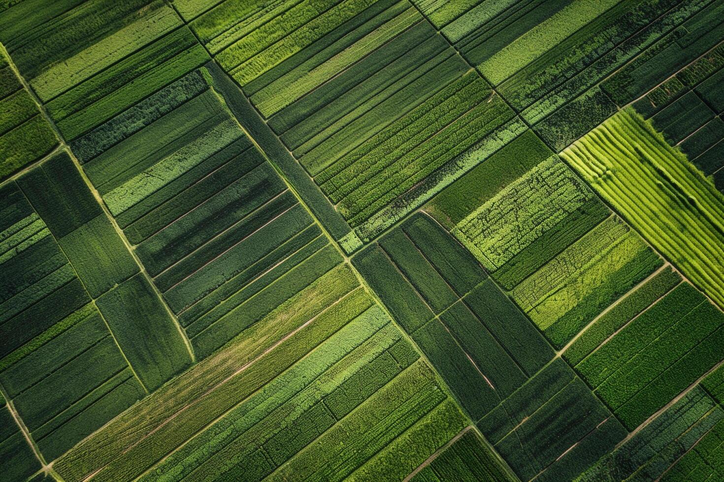 Aerial View of Green Fields Background photo
