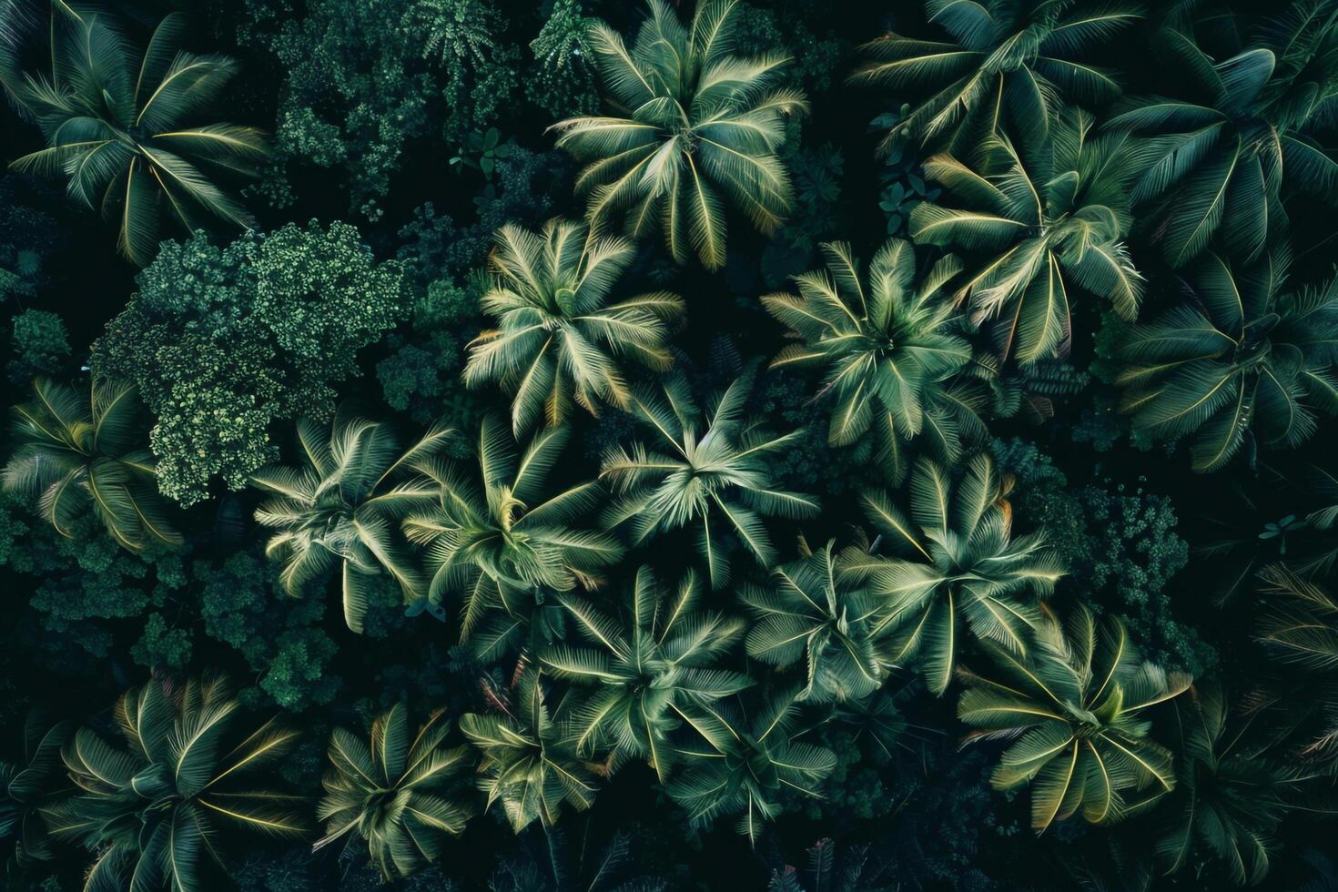 an aerial view of a tropical forest background photo
