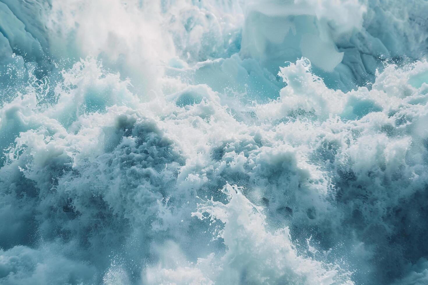 a large wave crashing into the ocean background photo