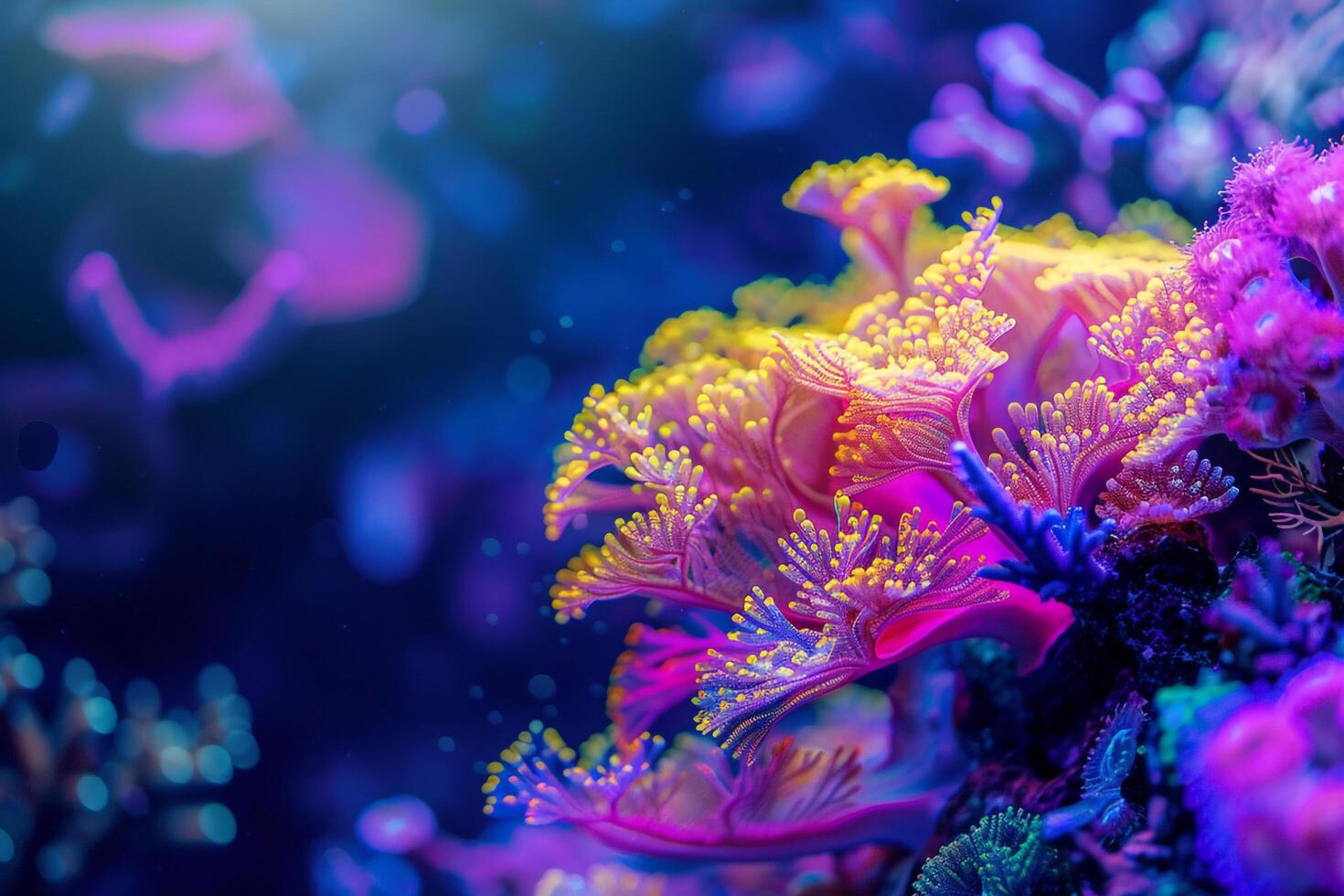 Coral Reef with Bright Colors Background photo