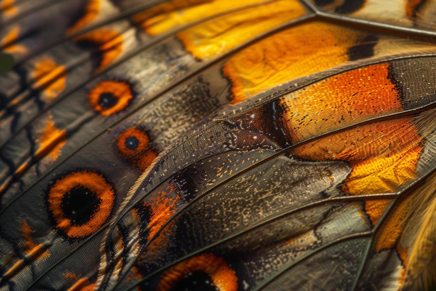 A detailed view of butterfly wings with background photo
