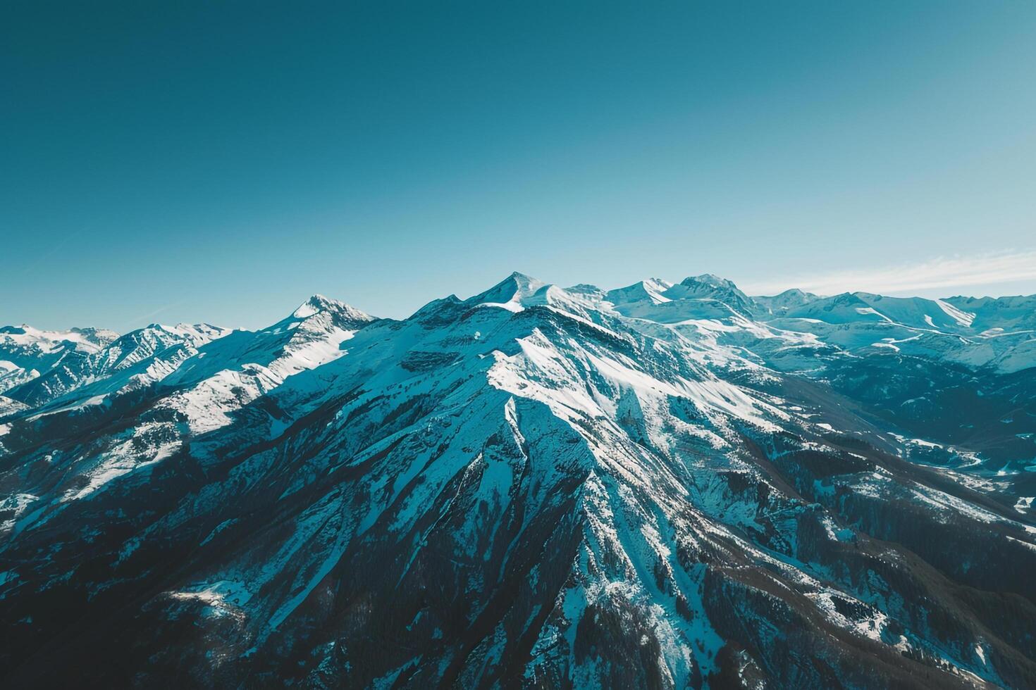 a view of the mountains from above background photo