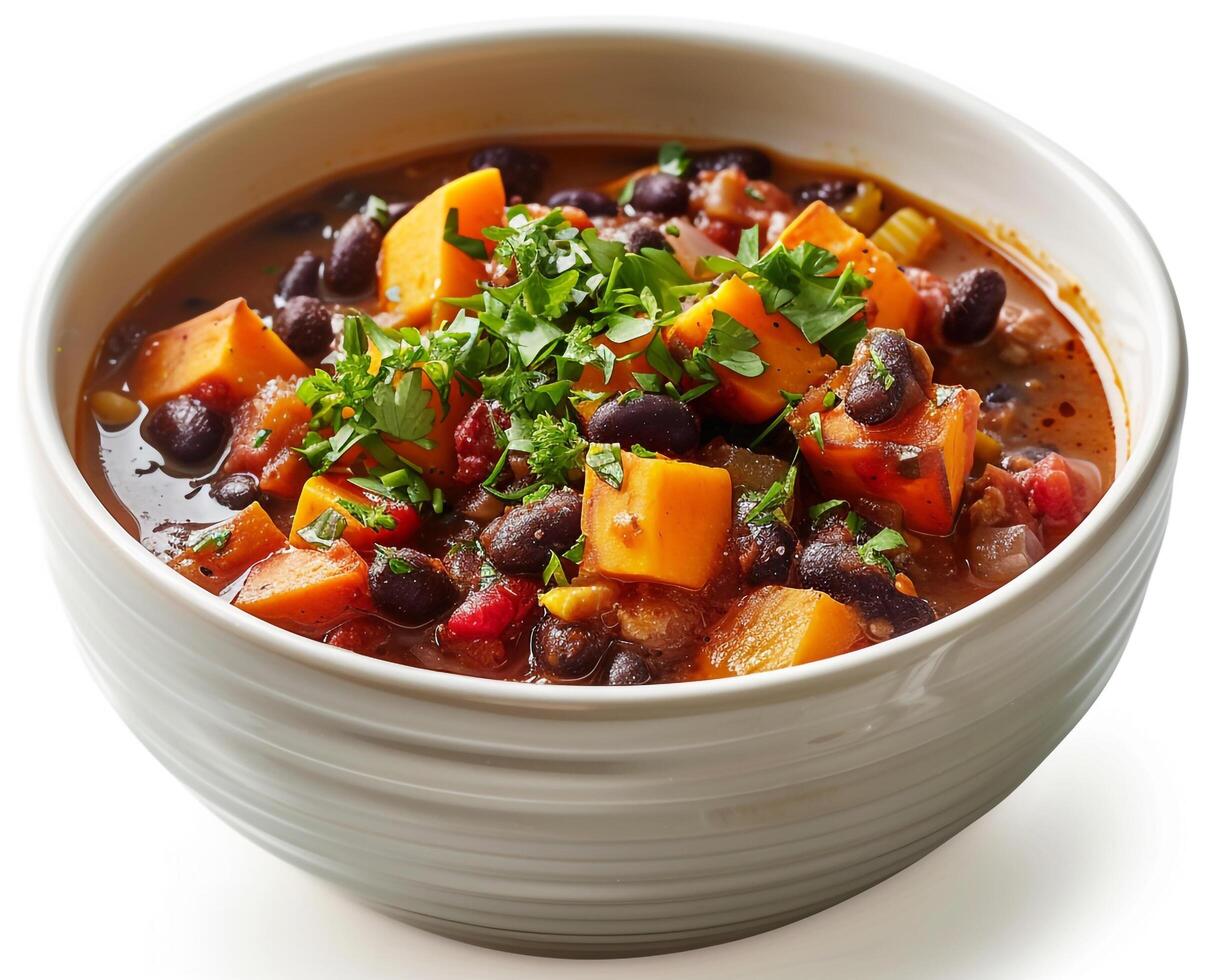 sweet potato and black bean chili photo