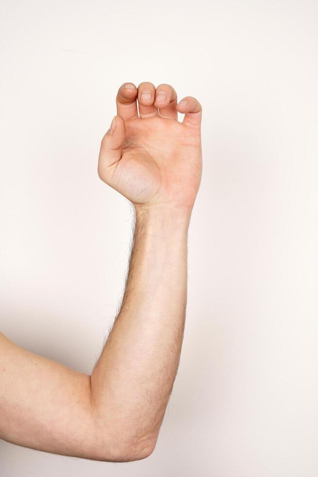Hand sign language photo