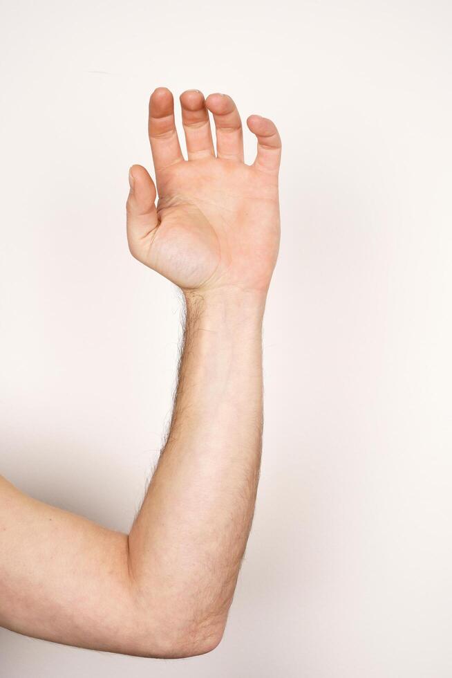 Hand sign language photo