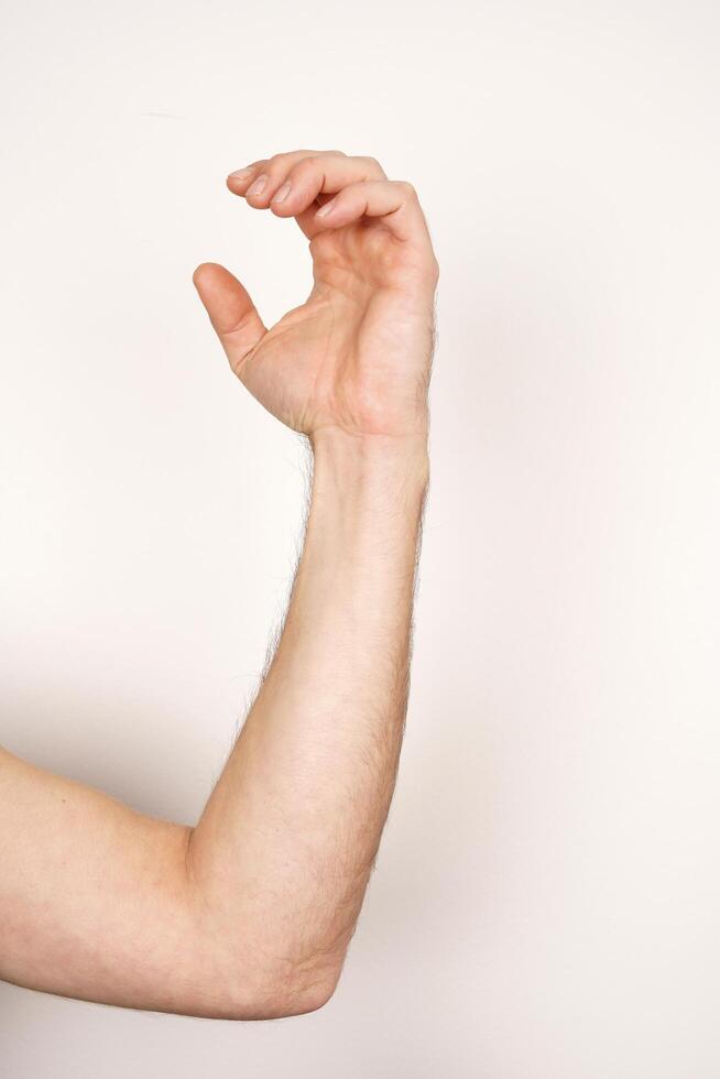 Hand sign language photo