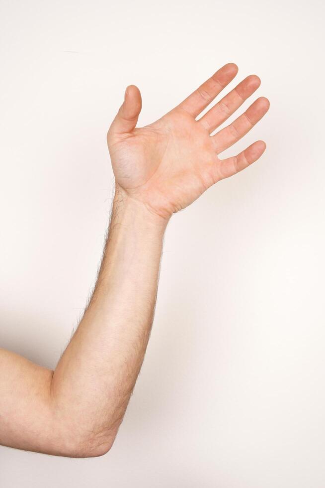 Hand sign language photo