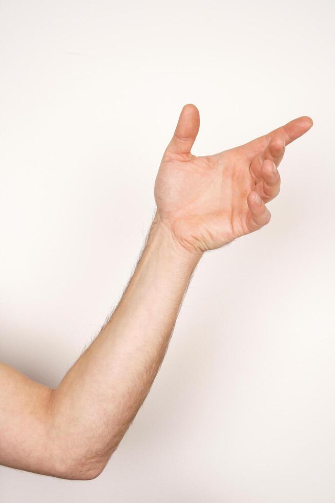 Hand sign language photo