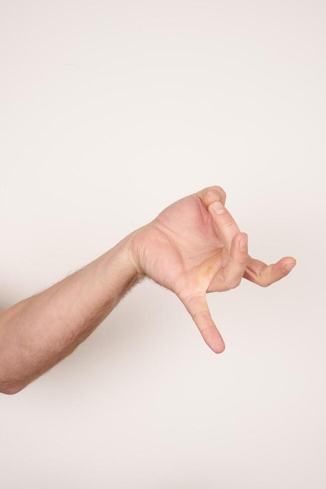 Hand sign language photo