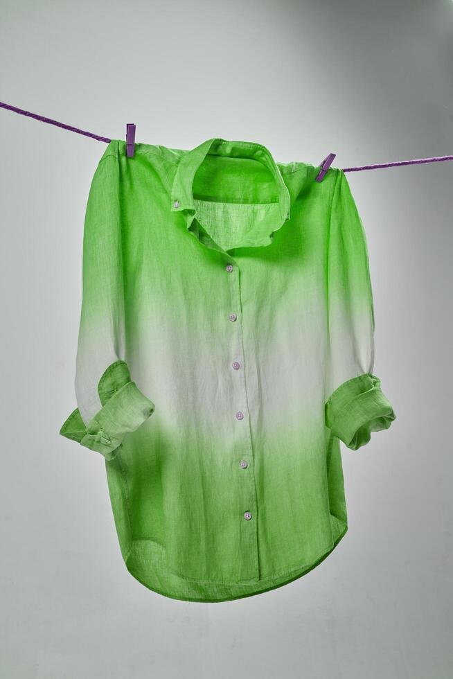 pastel colored linen casual shirts photo