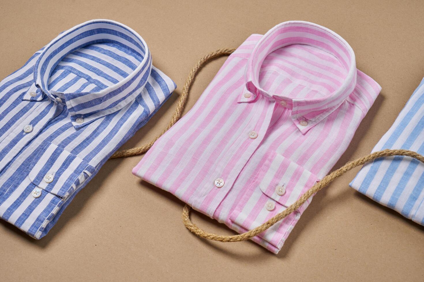 Colorful casual sports shirts for summer photo