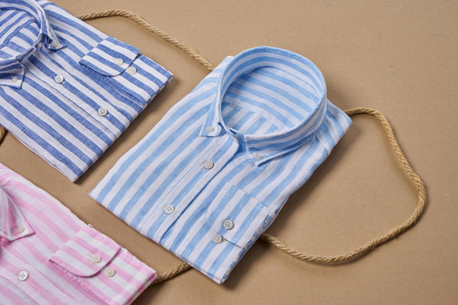 Colorful casual sports shirts for summer photo