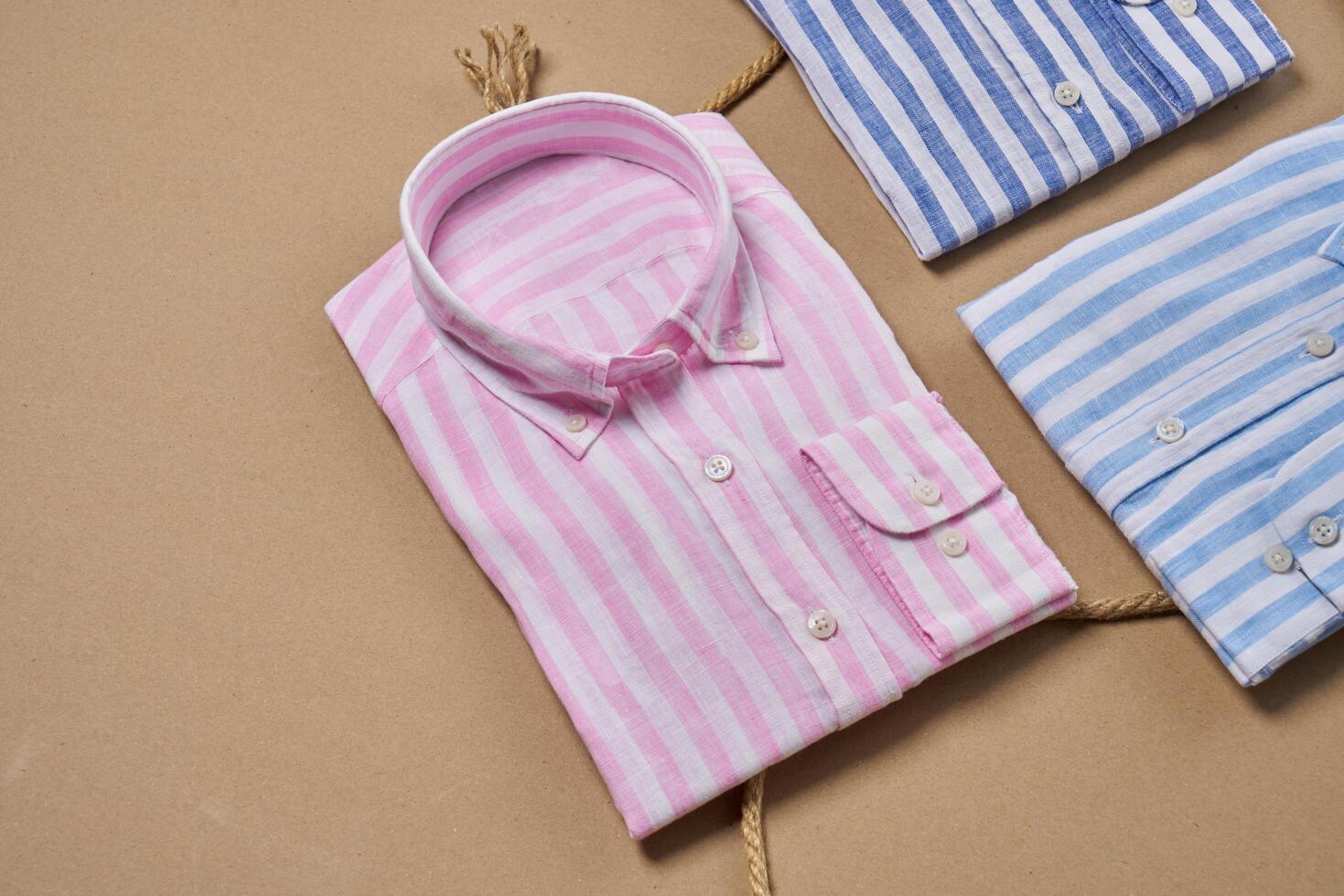 Colorful casual sports shirts for summer photo