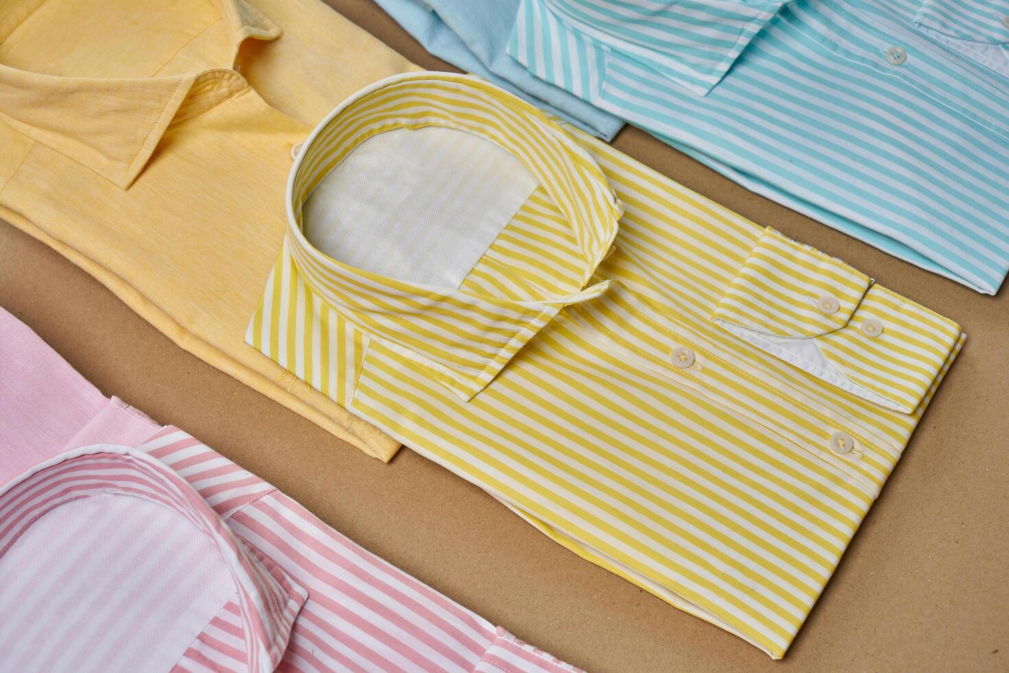 Colorful casual sports shirts for summer photo